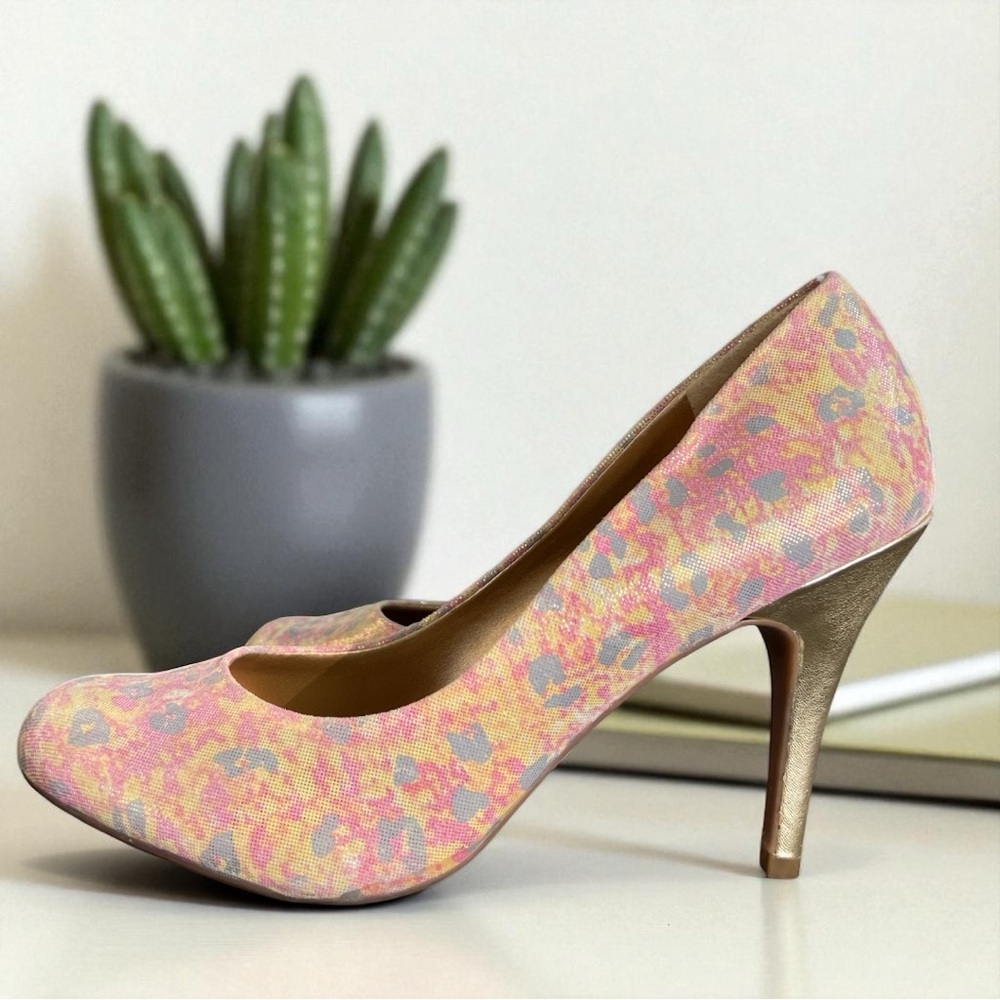 Jessica Simpson Shimmering Floral Heels – Size 10 New